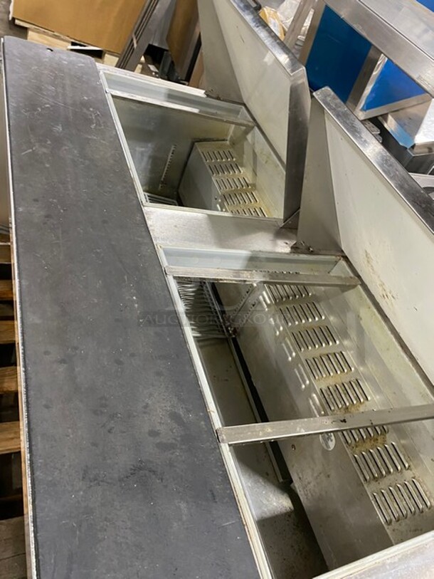 Continental Commercial Refrigerated Sandwich Prep Table! With Double Over Head Shelf! With 2 Door Underneath Storage Space! With Poly Coated Racks! All Stainless Steel! Model: SW6024M SN:15718727 115V - Image 7 of 10