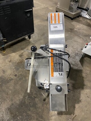 Oliver Commercial Countertop Bun/Bagel Cutter! Stainless Steel! On Small Legs! Model: 723 SN: J2452918 115V 60HZ 1 Phase