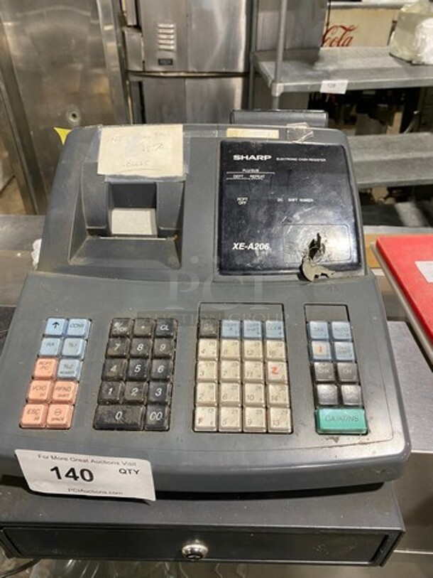 Sharp Countertop Electronic Cash Register! With Cash Drawer! Model: XEA206 - Image 2 of 9