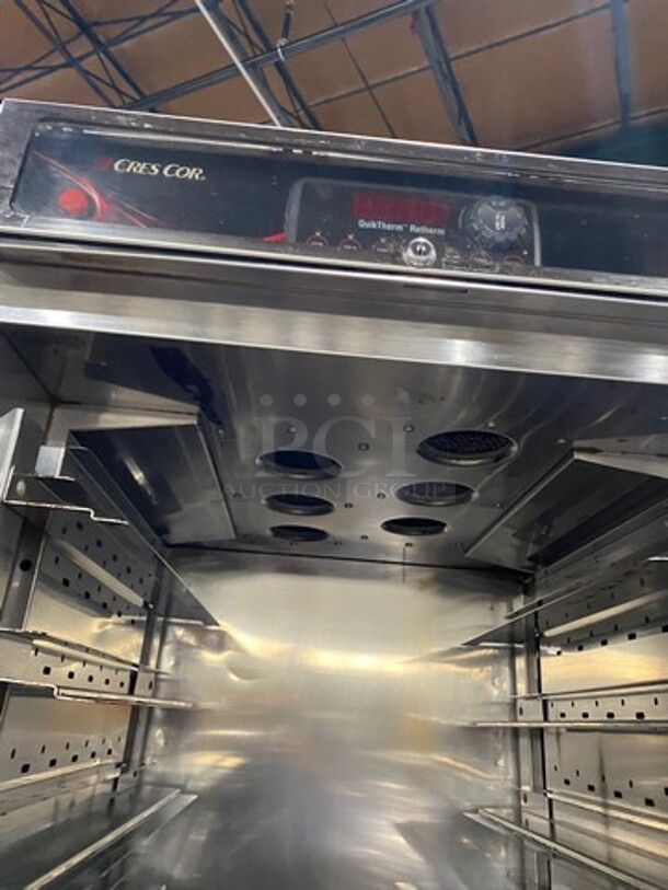 Cres Cor Commercial Electric Powered Split Door Roast-N-Hold Oven! All Stainless Steel! On Casters! Model: RO151FUA12DE4803Z SN: JBIJ0005151635 480V 60HZ 3 Phase - Image 6 of 9