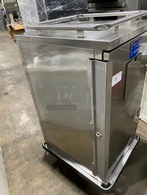 2013 Jones Zylon Commercial Single Door Dry Food Transport Cart! All Stainless Steel! On Casters! Model: ETCUA7 SN: 133831102 - Image 2 of 8