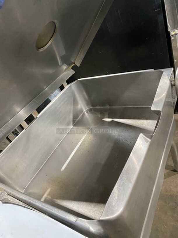 Groen Commercial Natural Gas Powered Skillet/Braising Pan! All Stainless Steel! On Legs! - Image 5 of 8