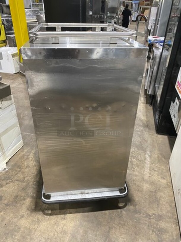 2013 Jones Zylon Commercial Single Door Dry Food Transport Cart! All Stainless Steel! On Casters! Model: ETCUA7 SN: 133831102 - Image 6 of 8