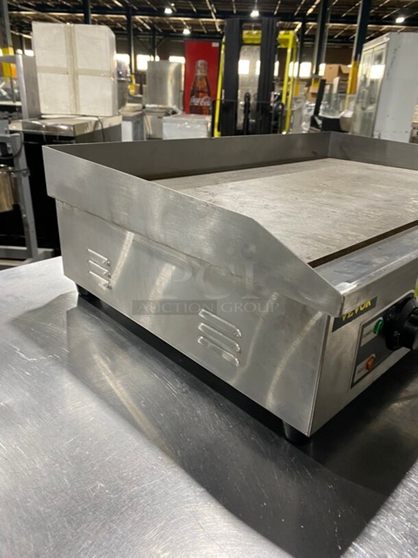 Vevor Commercial Countertop Electric Flat Griddle! With Back & Side Splashes! All Stainless Steel! Serial 230509507723! 110-120V! - Image 2 of 9