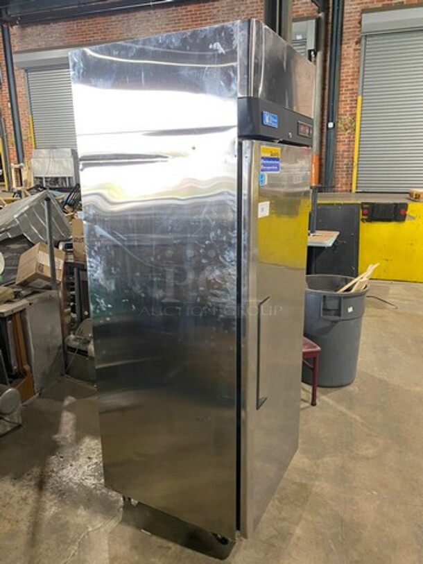 Turbo Air Commercial Single Door Reach In Refrigerator! With Poly Coated Racks! All Stainless Steel! On Casters! Model: M3R241 SN: M3R2L8Z083 115V 60HZ 1 Phase - Image 2 of 9