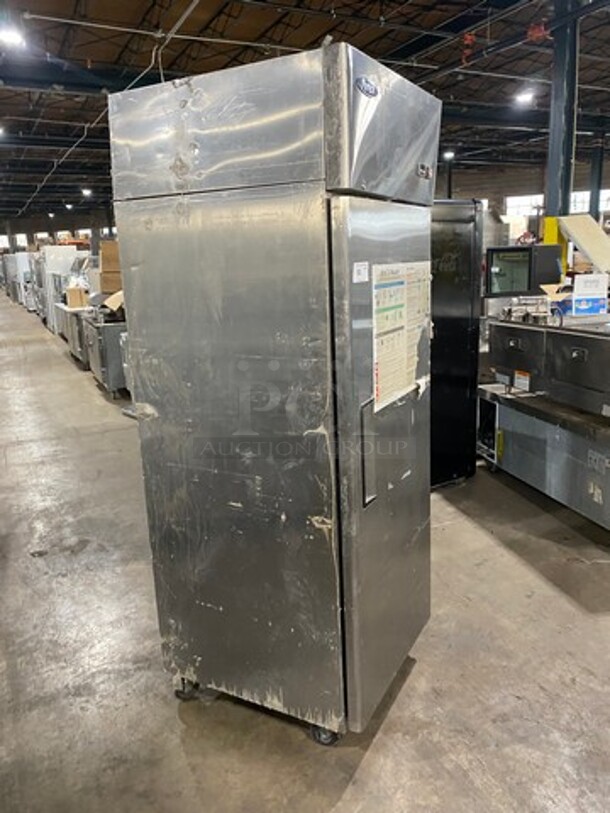 2017 Atosa Commercial Single Door Reach-In Cooler! With Poly Coated Racks! Solid Stainless Steel! On Casters! Model: MBF8001 SN: MBF8001150521C4046 115V 60HZ 1 Phase - Image 2 of 9