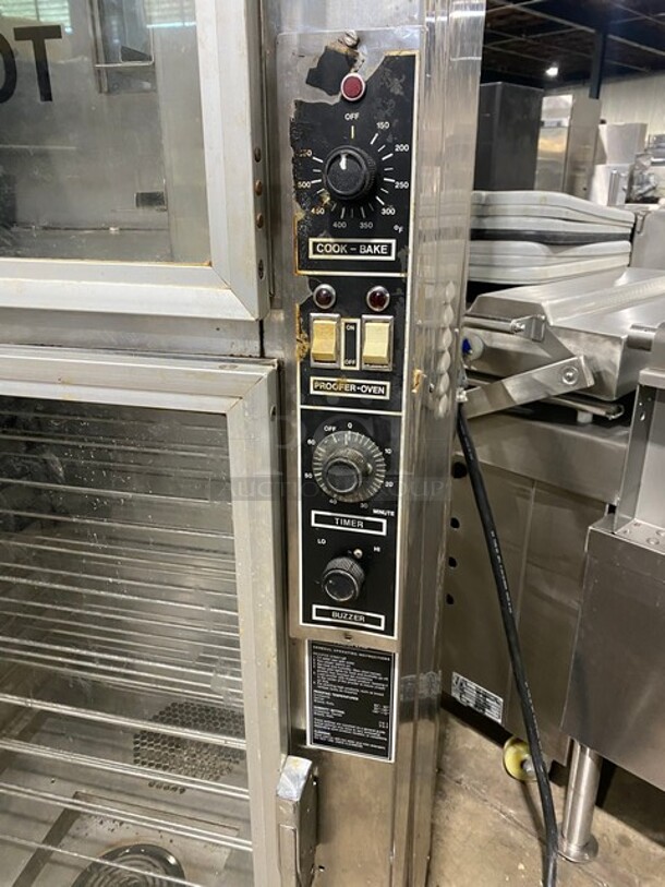Nuvu Subway Edition Commercial Double Deck Baking Oven/Proofer Combo! With View Through Doors! All Stainless Steel! On Casters! WORKING WHEN REMOVED! - Image 7 of 9