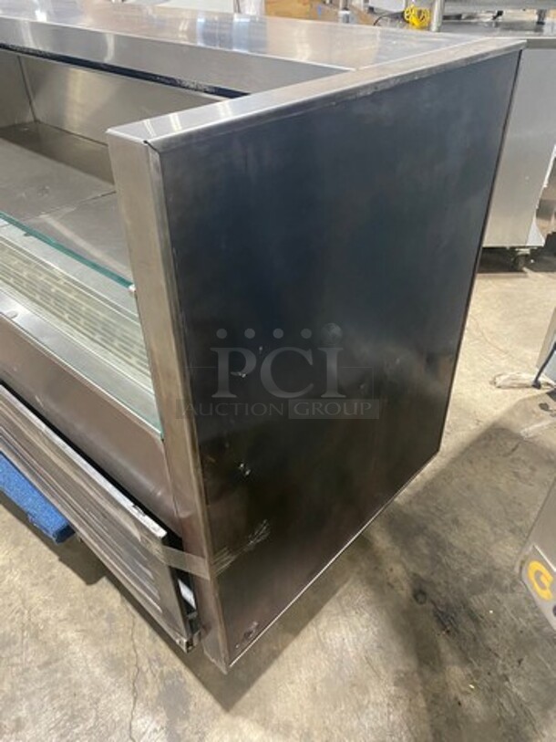 ALL STAINLESS-STEEL IN-LINE Reach In Grab N Go Cooler Display Case Merchandiser! 115V 1 Phase!  - Image 2 of 7