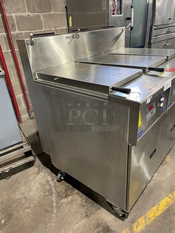 SWEET! Pitco Late Model Commercial 3 Bay Natural Gas Powered Pasta Cooker/Rethermalizer! All Stainless Steel! On Casters! 115V! Model: SRTG SN: G16AD007609! - Image 3 of 12