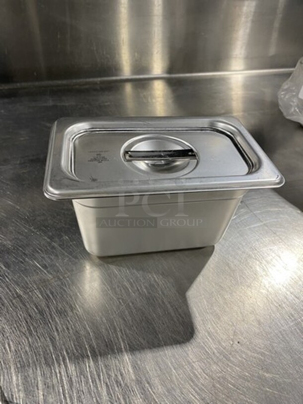 NEW! Carlisle Stainless Steel Food Pans W/Cover! 6 X Your Bid! - Image 2 of 5