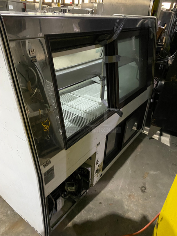 Marc Commercial Refrigerated Deli/Bakery Display Case! With Slanted Front Glass! With Sliding Glass Rear Access Doors! With Poly Coated Racks And Stainless Steel Shelf! - Image 3 of 7