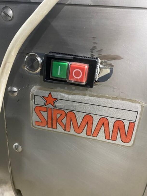 AMAZING! 2016 Sirman Commercial Floor Style Electric Powered 170LBS Meat Mixer Seasoning Machine! All Stainless Steel! WORKING WHEN REMOVED! Model IP80BAXP Serial 16L00191! 220V 1Phase! On Casters! - Image 8 of 10