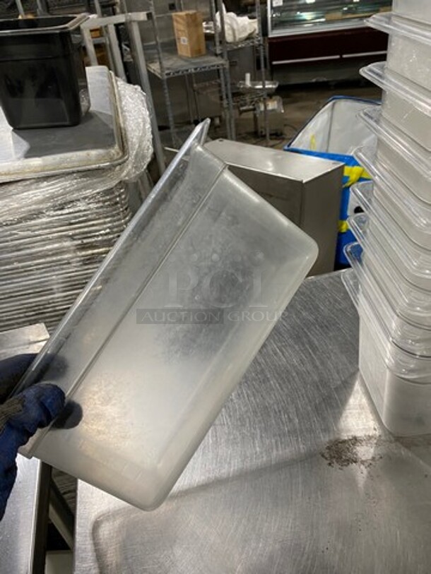 Cambro Clear Poly 1/3x6" Food Containers! 10x Your Bid! - Image 3 of 7