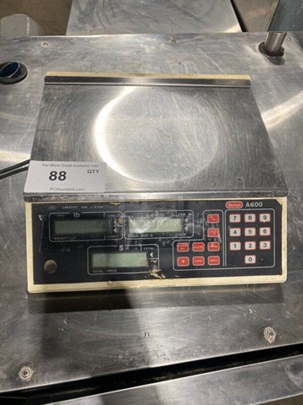 Berkel Commercial Countertop Digital Weight/Price Scale! Model: A600