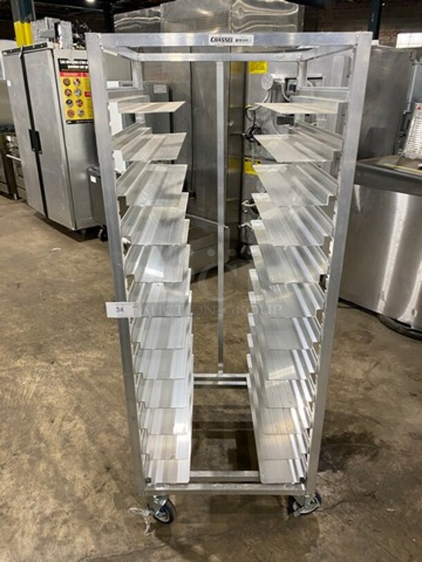 NEW! Channel Metal Commercial Pan Transport Rack! On Casters! Model: AUR12