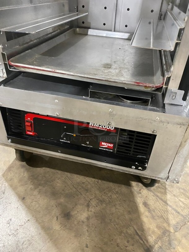 Metro Commercial Insulated 2 Door Heating/Proofing Cabinet Food Warmer! With Built In Pan Rack! On Casters! 120V! Model: C199-H(1)N! - Image 6 of 8