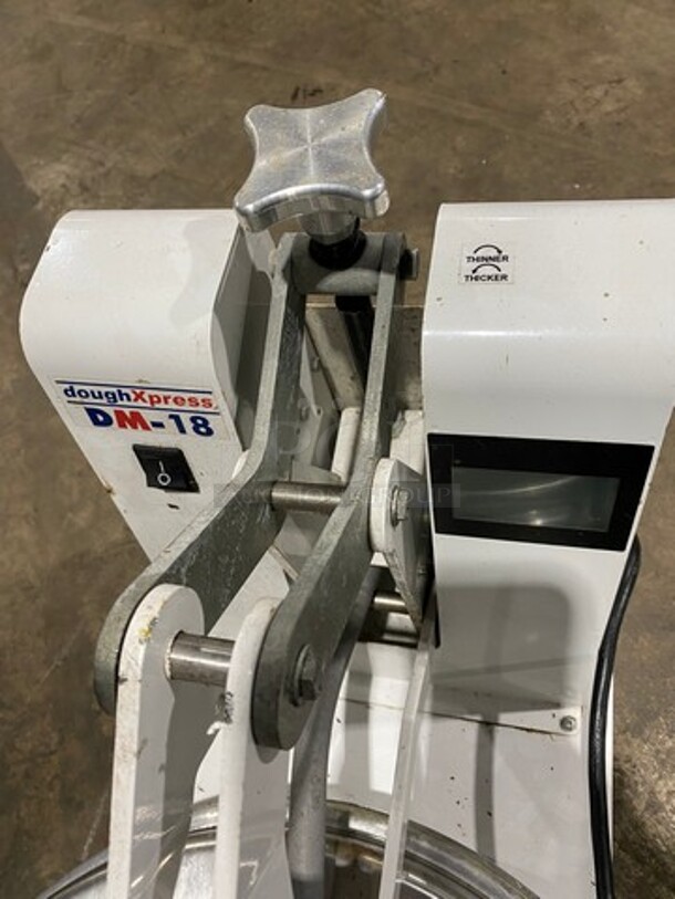 DoughXPress Commercial Countertop Electric Powered Pizza Dough Press! Model: DM18 SN: 8613827 120V 60HZ 1 Phase - Image 12 of 12