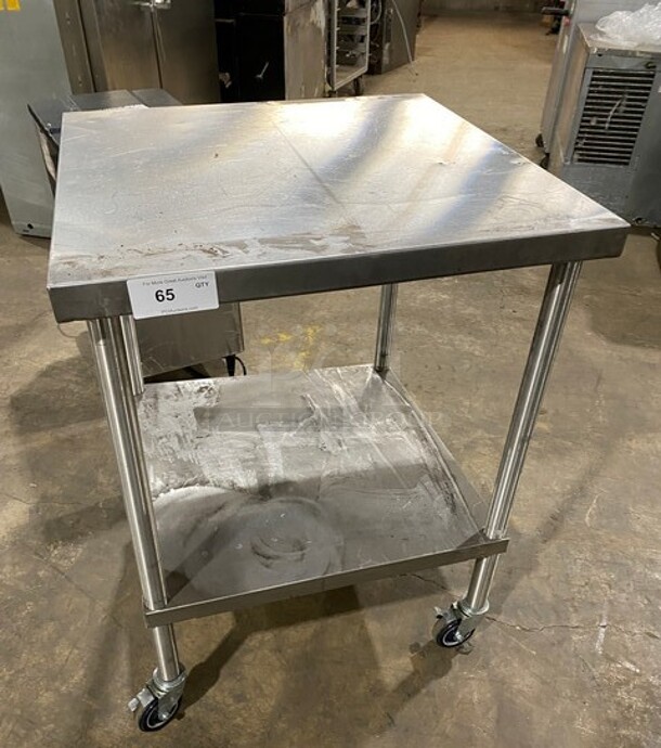 Stainless Steel Worktop/Prep Table With Storage Area Underneath!