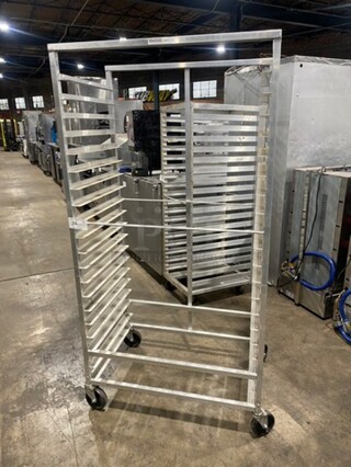 Metal Commercial Pan Transport Rack! On Casters!