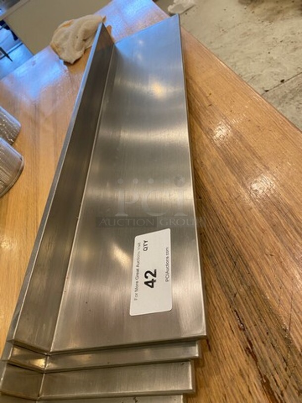 ALL ONE MONEY! Commercial Solid Stainless Steel Wall Mount Shelves! - Image 2 of 6