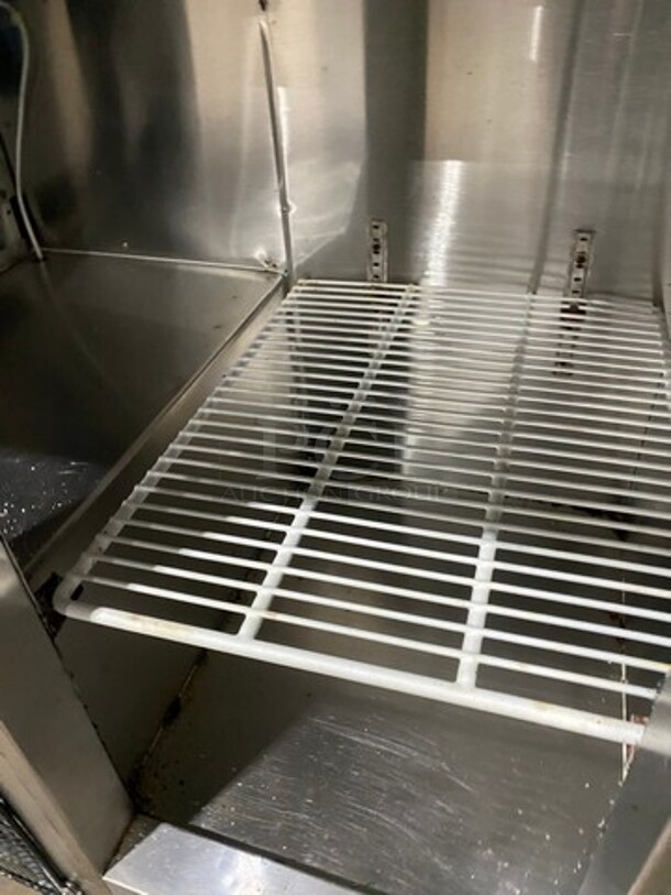 LATE MODEL! 2019 Cool Tech Commercial 2 Door Lowboy/ Worktop Cooler! Stainless Steel! On Casters! Model: CUST36LB SN: 025619 120V 60HZ 1 Phase - Image 6 of 9