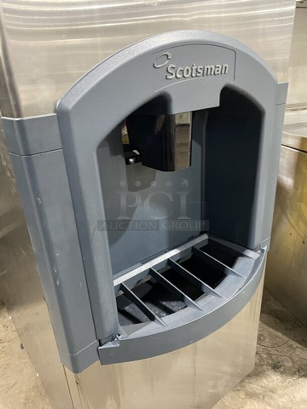 Scotsman Prodigy Hotel Series Air Cooled Ice Machine On Sctosman Ice Dispenser Bin! Model CO322MA-1A Serial 08091320012692! 115V 1 Phase!  - Image 8 of 9