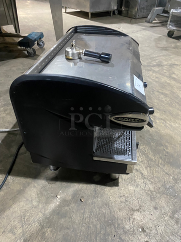 NICE! Conti Xeos Commercial Countertop 2 Group Espresso Machine! All Stainless Steel! On Small Legs! - Image 4 of 9