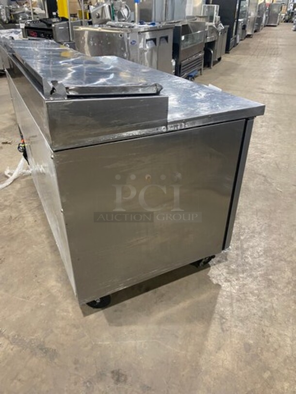 TRUE All Stainless Steel Pizza Prep Table! 2 Door Refrigerator! On Casters! Model TPP-67 Serial 8908444 115V/60Hz/1 Phase - Image 3 of 10