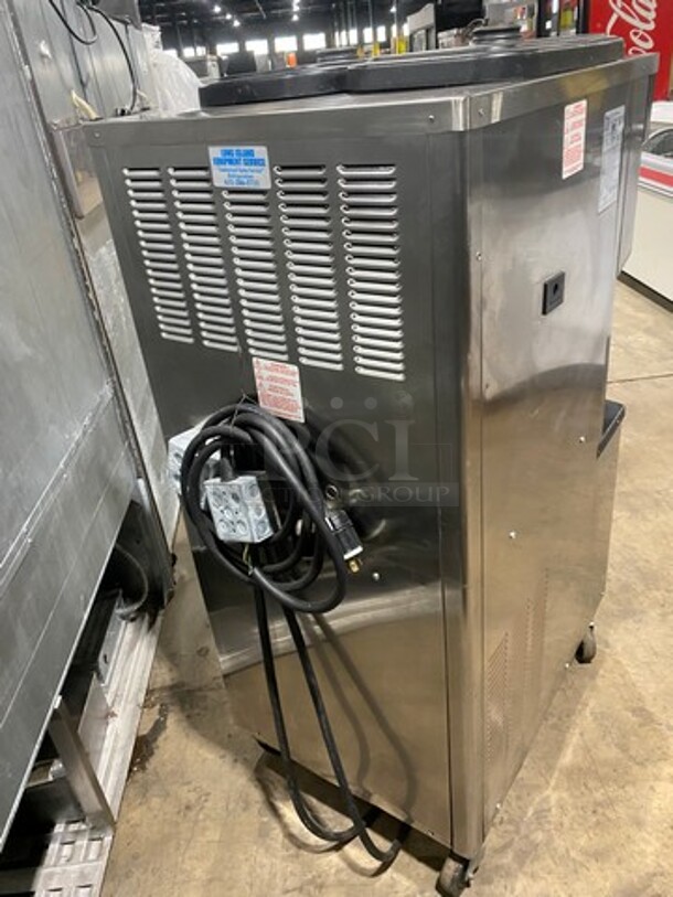 WOW! Taylor Crown Commercial 3 Handle Soft Serve Ice Cream Machine! All Stainless Steel! On Casters! Model: C71333 SN: M0072954! 208/230V 60HZ 3 Phase! - Image 3 of 9