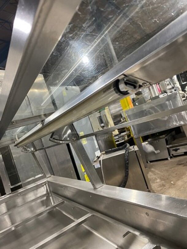 Craig Commercial Refrigerated Food Serving Station Counter/ Cold Pan! With Sneeze Guard! Stainless Steel Body! On Casters! Model: LB530SC 115V 1 Phase - Image 6 of 11