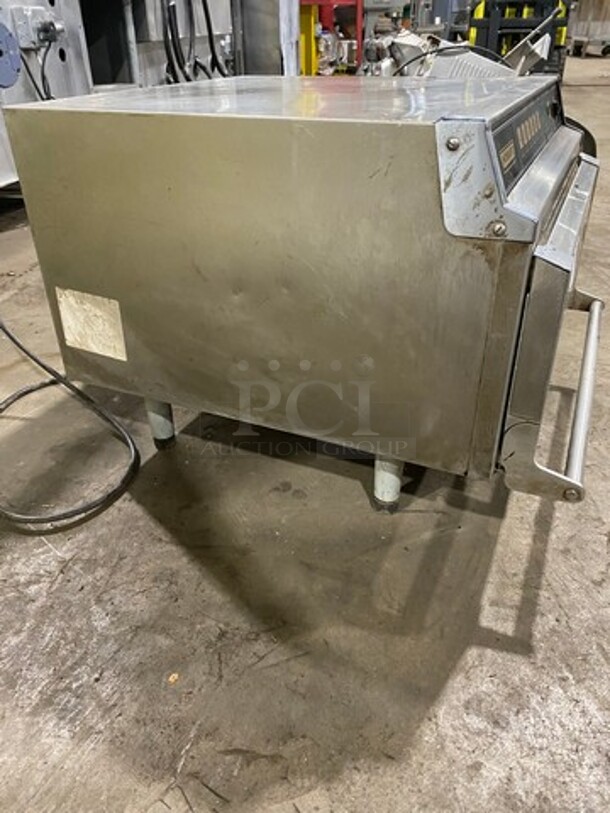 Hobart Commercial Countertop Microwave Oven! All Stainless Steel! On Legs! Model: M1312S SN: 31488320 208/210V - Image 4 of 10