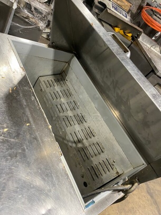 Continental Commercial Refrigerated Sandwich Prep Table! With Single Door Storage Space Underneath! All Stainless Steel! Model: SW278 SN: 13587220 115V 60HZ 1 Phase - Image 8 of 9