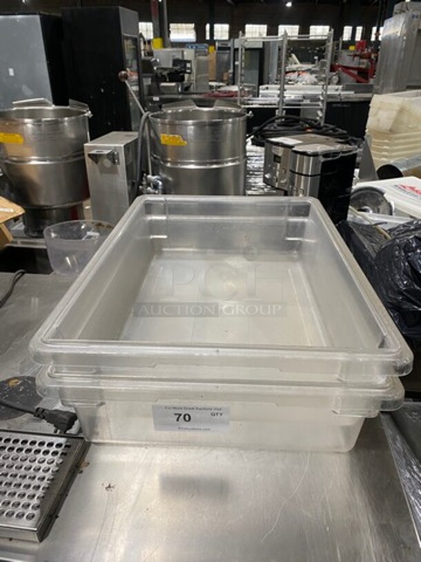 ALL ONE MONEY! Clear Poly Food Storage Container! - Image 1 of 5