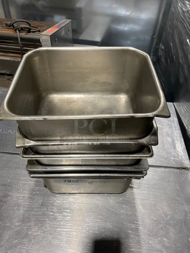 Commercial Steam Table/ Prep Table Food Pans! All Stainless Steel! 8x Your Bid! - Image 3 of 7