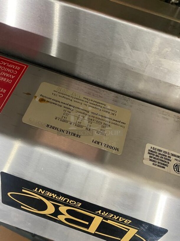 NICE! LBC Commercial Electric Powered Single Door Roll In Rack Proofer/ Warmer Holder/ Hot Food Storage! Solid Stainless Steel! WORKING WHEN REMOVED! Model: LRP1 SN: S55975 208/240V 60HZ 1/3 Phase - Image 7 of 9