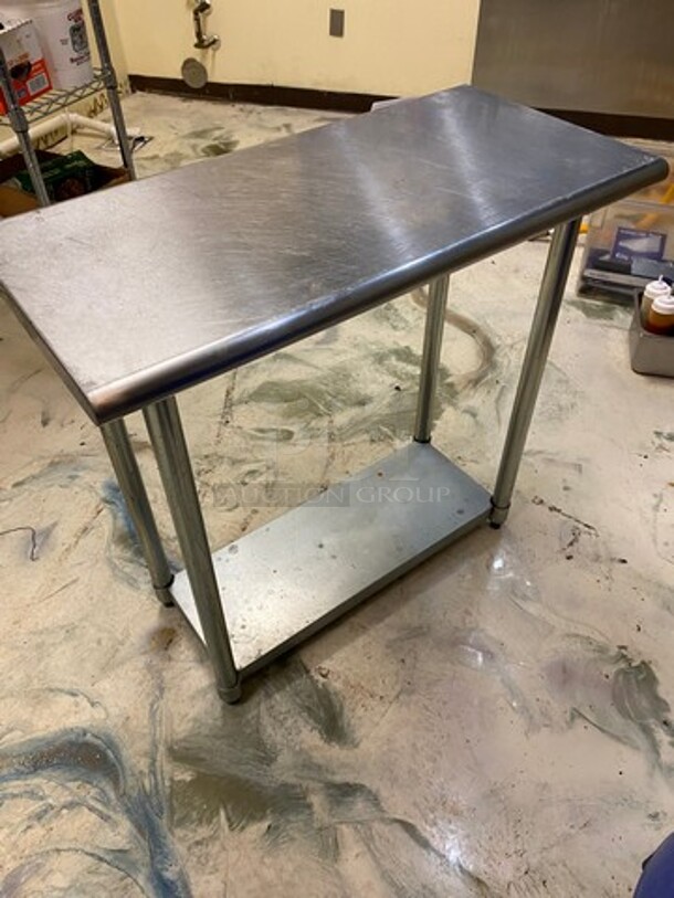 AmGood Solid Stainless Steel Work Top/ Prep Table! With Storage Space Underneath! On Legs! - Image 3 of 7