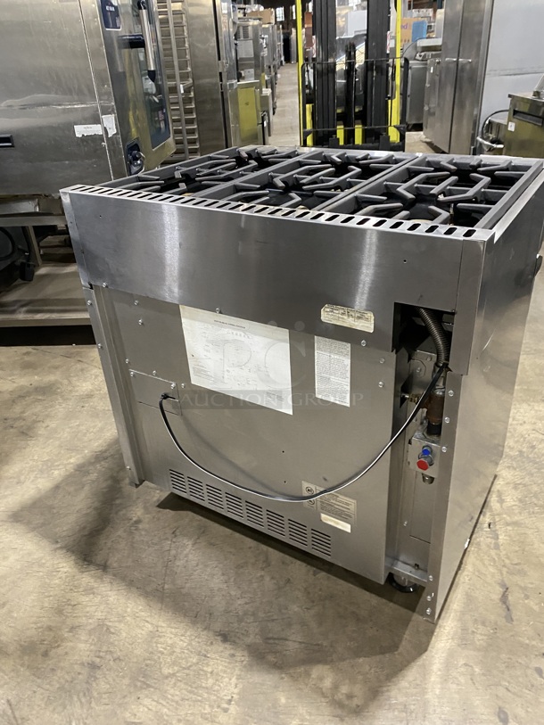 Viking Natural Gas Powered 6 Burner Range! With Convection Oven Underneath! All Stainless Steel! On Casters! - Image 3 of 10