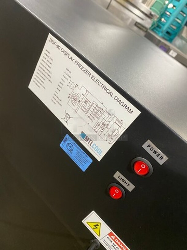 NICE! MTL Cool Commercial Countertop Horizontal 2 Door Freezer Merchandiser! Model: DDF90 110V - Image 7 of 8