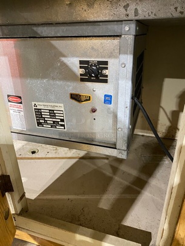 Atlas Metal Commercial Custom-Made Half Cold Pan Half Steam Table Food Serving Station! With Sneeze Guard! Stainless Steel With Wooden Outline! 208V 60HZ 1 Phase - Image 8 of 9