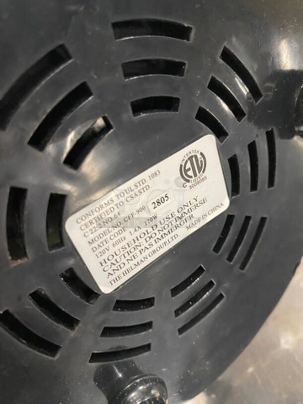 Helman Group Stainless Steel Countertop Chocolate Fondue Fountain! Model: CFF900 SN: 2805 120V  - Image 5 of 6