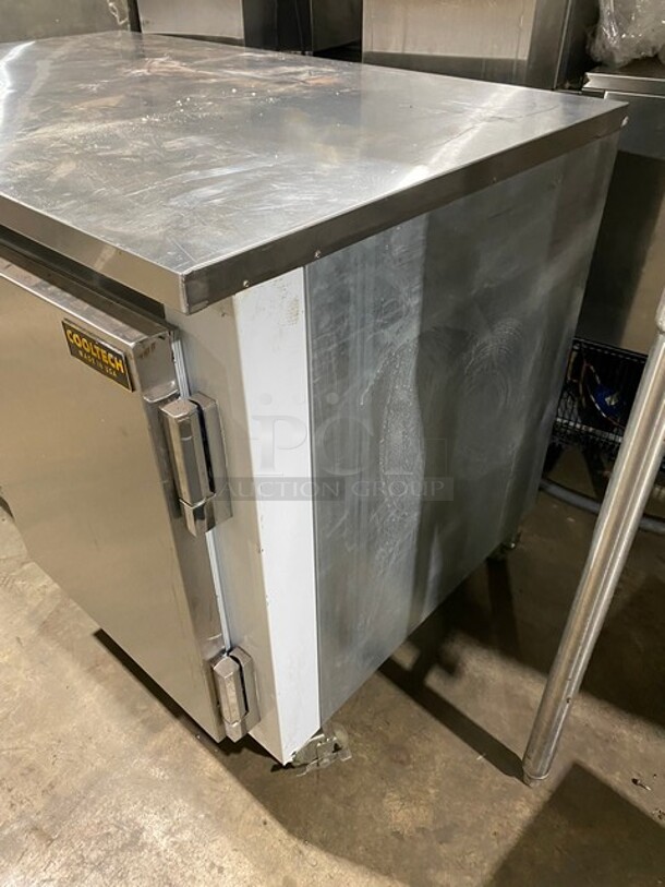 2017 Cool Tech Commercial 2 Door Lowboy/Worktop Freezer! All Stainless Steel! On Casters! MODEL CUST-48LB-F SN: 64417 120V - Image 2 of 11