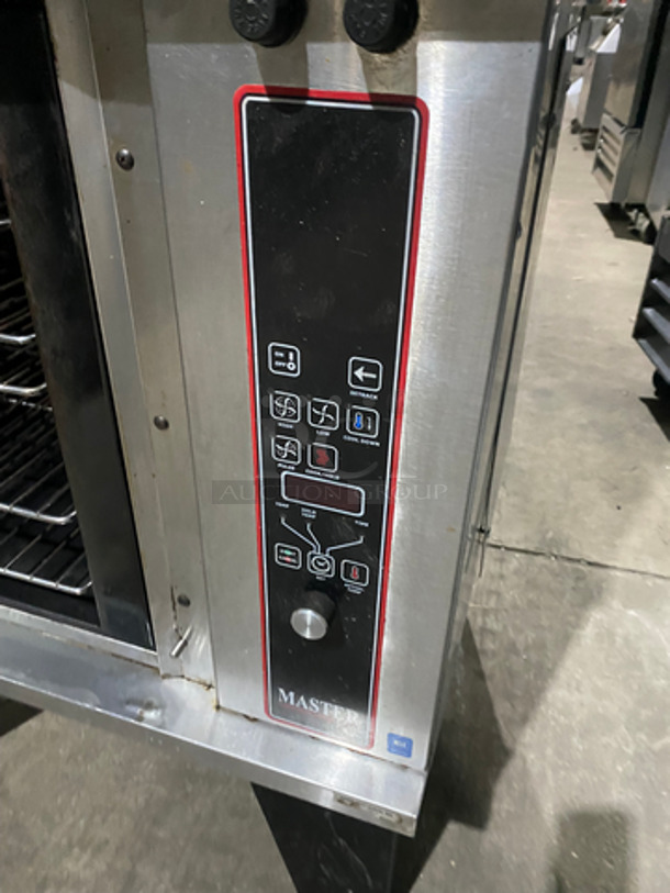 NICE! Garland Commercial Electric Powered Double Deck Convection Oven! With View Through Doors! Metal Oven Racks! Stainless Steel! On Legs! 2x Your Bid Makes One Unit! Model: MASTER450 SN: 0102CJ0469 - Image 8 of 9