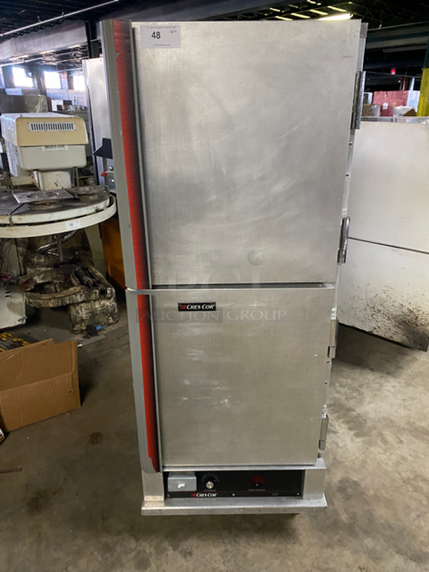 Cres Cor Commercial Insulated Warming/Proofing Cabinet! With 2 Half Doors! Holds Full Size Trays! All Stainless Steel! Model: 5495039 SN: HJGK5086A 120V 60HZ 1 Phase