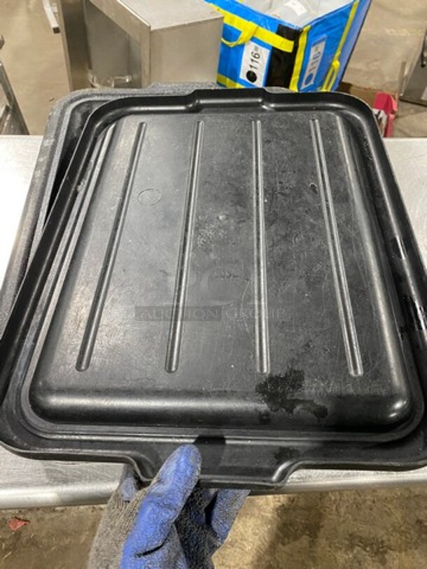 Winco Black Poly Container Lids! 8x Your Bid! - Image 5 of 5