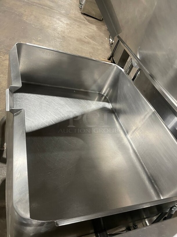 WOW! Groen Natural Gas Powered ECLIPSE SERIES Tilted Braising Pan/Tilt Skillet! All Stainless Steel! Thermostatic Controlled! On Legs! Model: BPM-40G SN: J149076-1-4! Working When Removed!  - Image 5 of 8