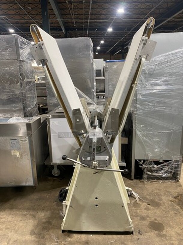 WOW! Rondo Seewer Commercial Floor Style Reversible Dough Sheeter! Stainless Steel Body! Model: SYN603 SN: 10955! 208V 3 Phase! Working When Removed! 