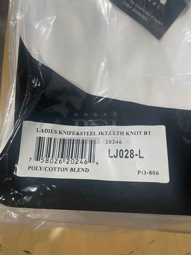 Chef Revival Ladies Knife & Steel Jacket! Size Large MODEL LJ028 10X Your Bid! - Image 2 of 5