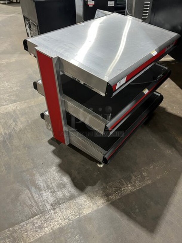 WOW! APW Wyott Commercial Countertop Heated Shelf Merchandiser! On Legs! Model: DMXD42S SN: 380821208002 120V 60HZ 1 Phase - Image 2 of 6