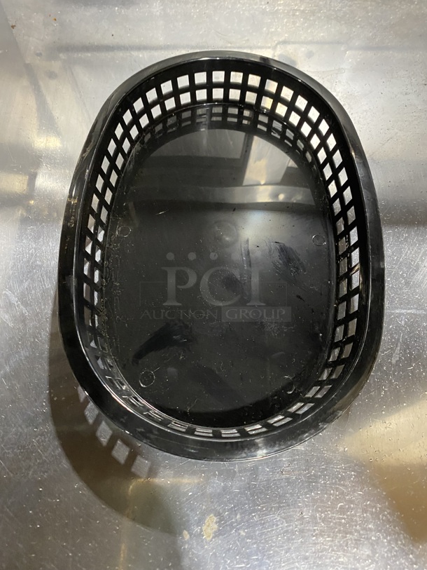 TABLECRAFT BRAND NEW!  Black Plastic Dinner Platter / Fast Food Basket - Image 3 of 6