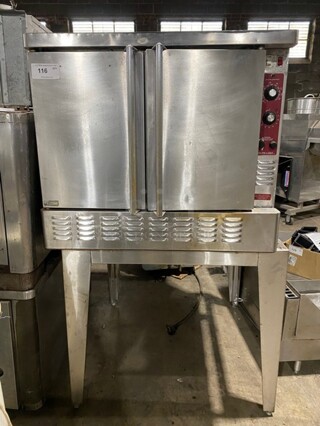 Blodgett Zephaire Edition Commercial Convection Oven! With Solid Doors! Metal Oven Racks! All Stainless Steel! On Legs!